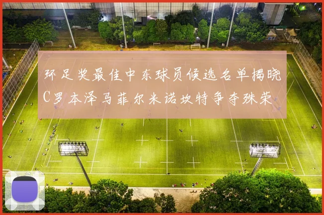 环足奖最佳中东球员候选名单揭晓C罗本泽马菲尔米诺坎特争夺殊荣